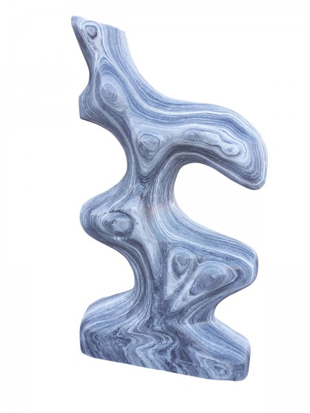 Marmor-Skulptur grau-weiß Florida Abverkauf